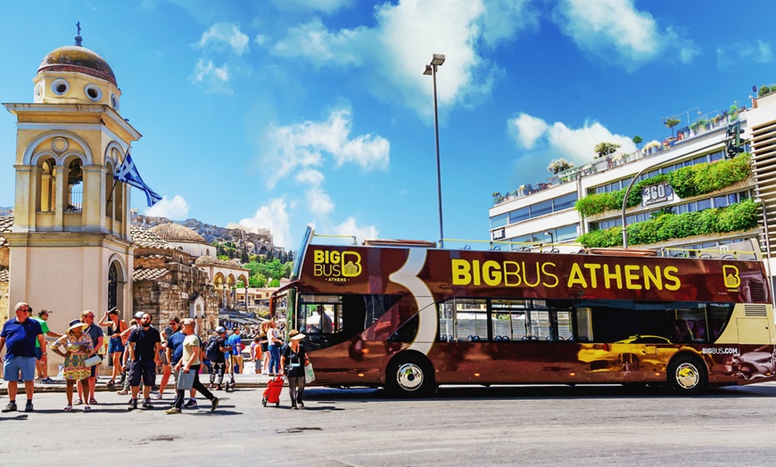 Image 1: 1 billet adulte ou enfant Big Bus Tours pour découvrir Athènes