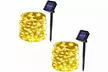 2 Pack Solar Lights Outdoor Solar String Lights Solar Christmas Decor Lights - Second Medium