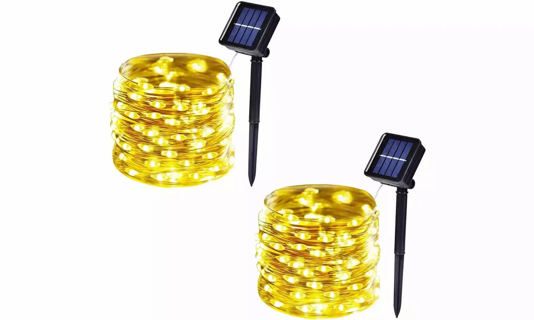 2 Pack Solar Lights Outdoor Solar String Lights Solar Christmas Decor Lights