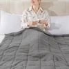 Image 1: Fleece Weighted Blanket for Adults in Various Colours and Sizes