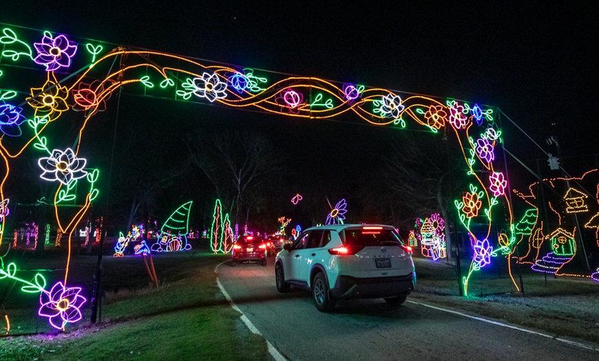 Image 1: Entry to Branson's Premier Drive-Thru Christmas Lights Show