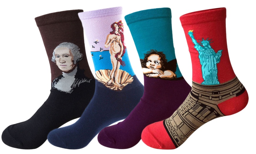 Image 3: Women's Classical Art Socks