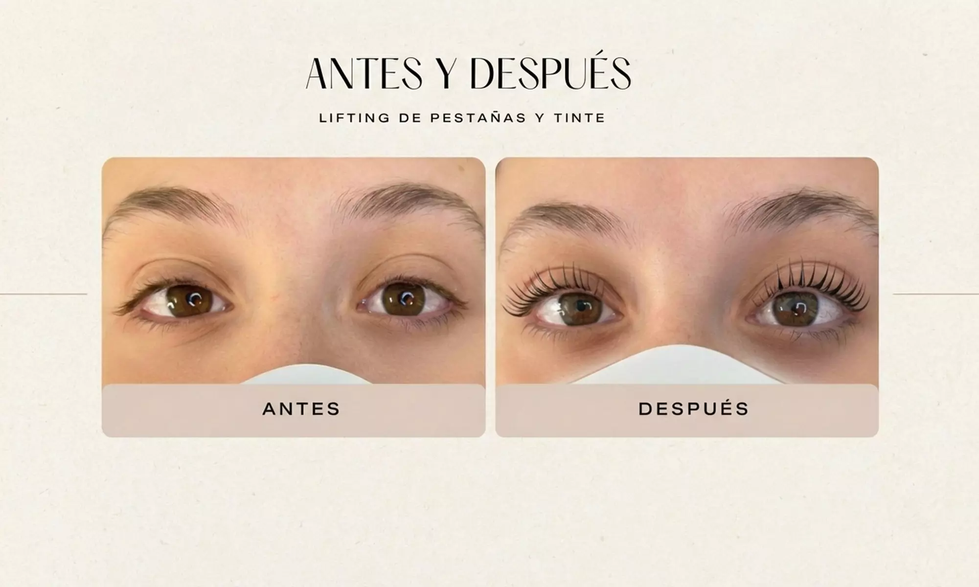Lifting y tinte de pestañas con opción a laminado de cejas y diseño