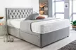 Chesterfield Plush Divan Bed with Memory Foam Sprung Mattress and Optional Storage - Image 2