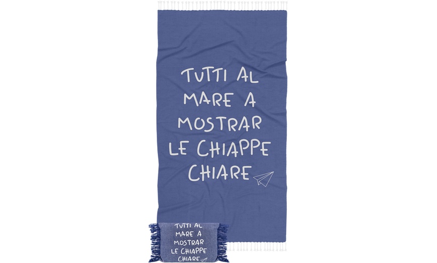 Image 5: Telo mare in spugna con pochette