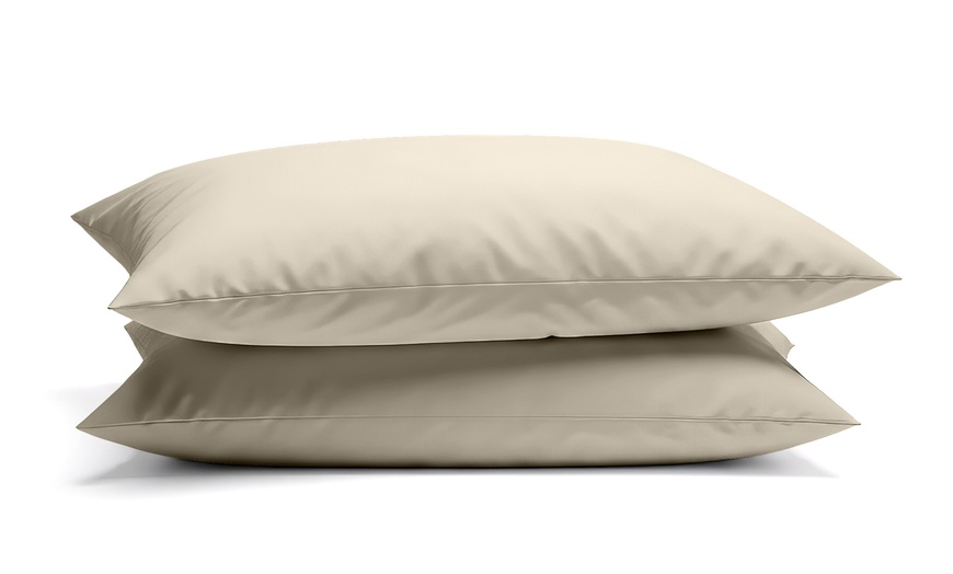 Image 19: Coppia di federe in 100% cotone certificato