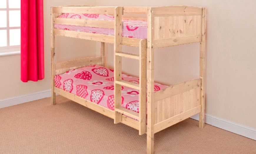 Image 5: Solid Pine Bunk Bed