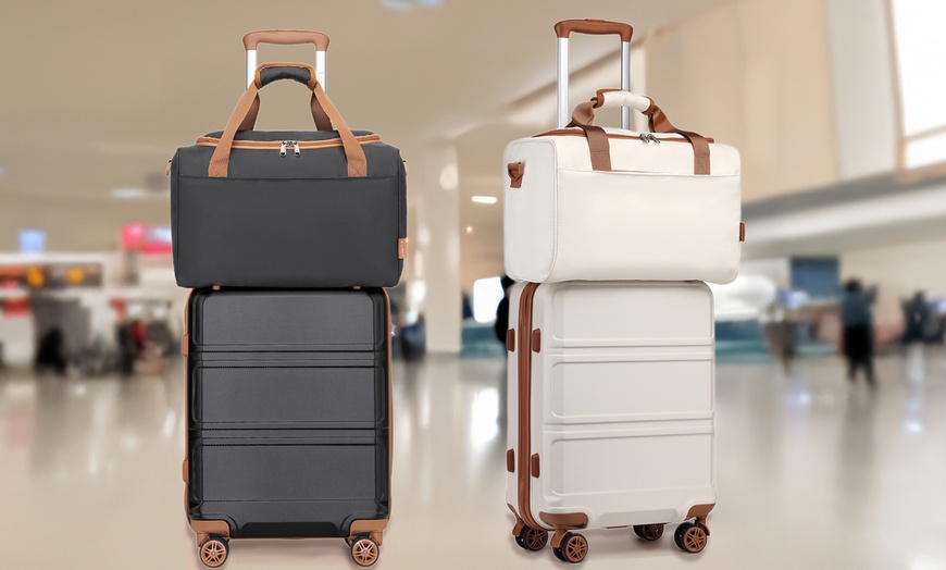 Image 2: Valise cabine et sac de voyage