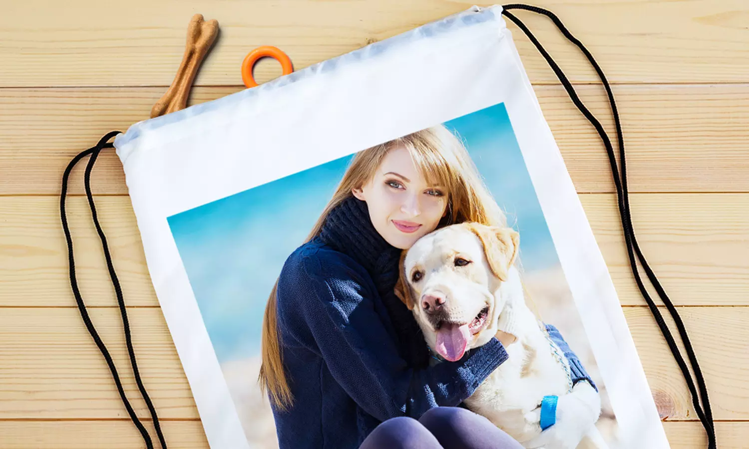 Foto-Kordelzug-Tasche