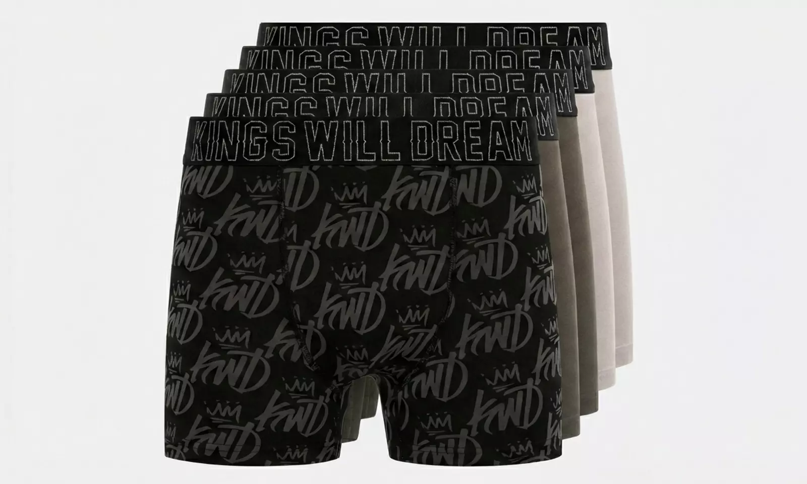 Pack  of Five Kings Will Dream Men's Boxer Shorts