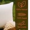 Image 4: 1x, 2x oder 4x Sampur Kopfkissen aus 100% natürlicher Bio-Kapokfaser