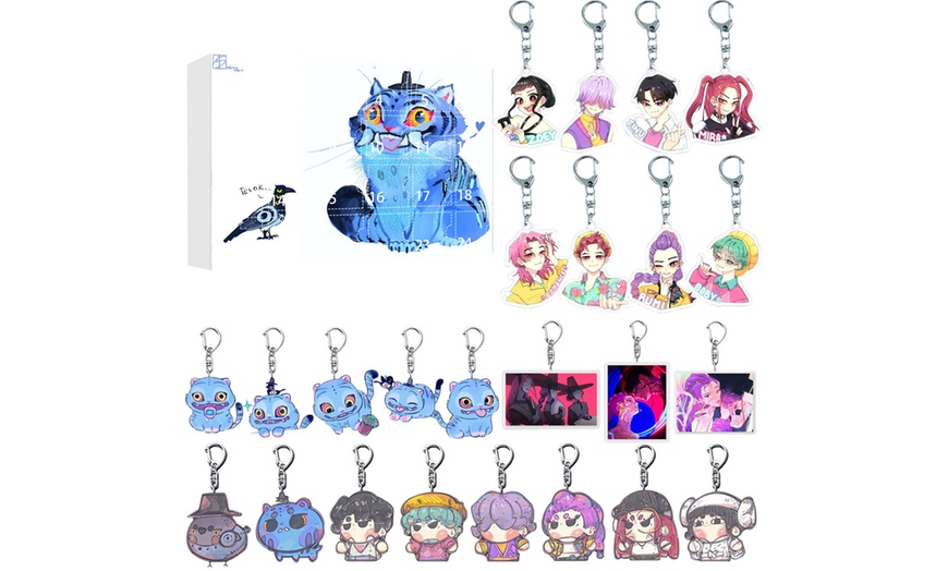 Image 5: KPop Demon Hunters Inspired Keychain Advent Calendar