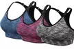 Women's Seamless Yoga Sport Bra Wirefree Padded Racerback Straps - Second Medium