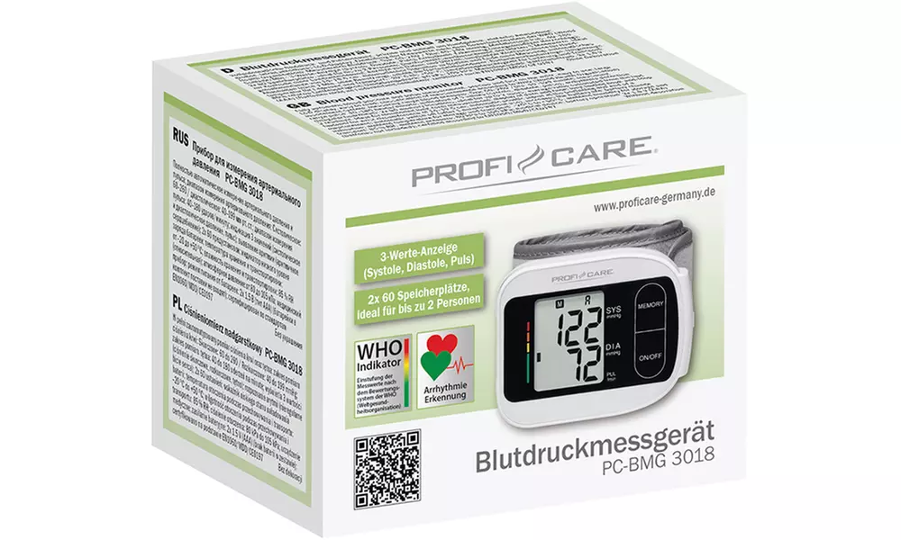 Tensiomètre pour poignet ou pour bras de Proficare