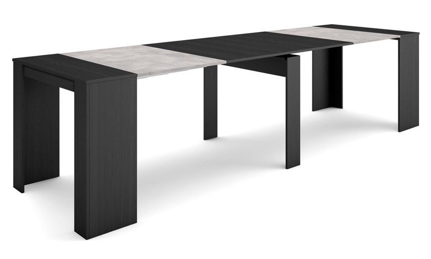 Image 22: Extendable Console Table for 6 people or up to 14 people