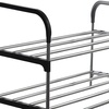 Image 3: Lightweight Multi-Tiered Stackable Mental Shoe Organiser for Entryway
