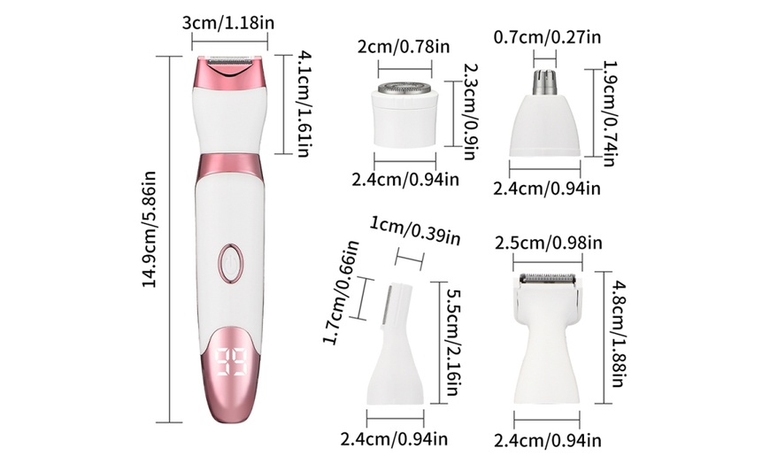 Image 10: 5-in-1 Rechargeable Electric Shaver