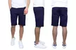 Men's Flat-Front Slim Fit Cotton Stretch Chino Shorts (Sizes, 30-42) - Second Medium