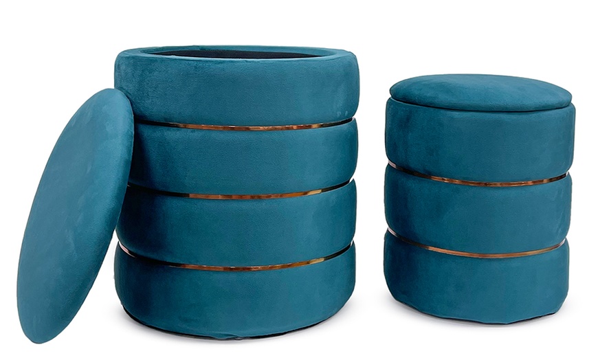 Image 7: Coppia di pouf Romeo e Giulietta