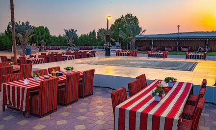 For One: Premium Desert Safari with Waiter Service, Home/Hotel Pick up/Drop off - Arabian Kings Tours