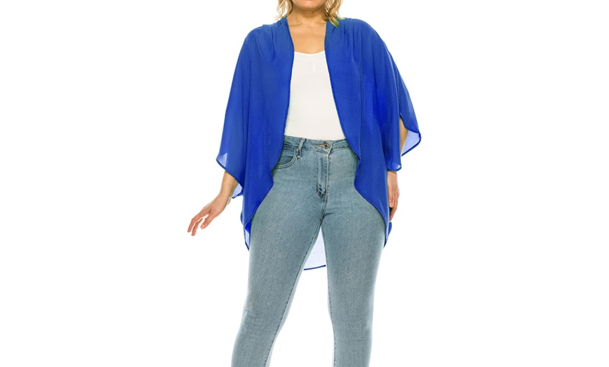 Image 8: MOA Collection Women's Loose Fit Cardigan Sweater