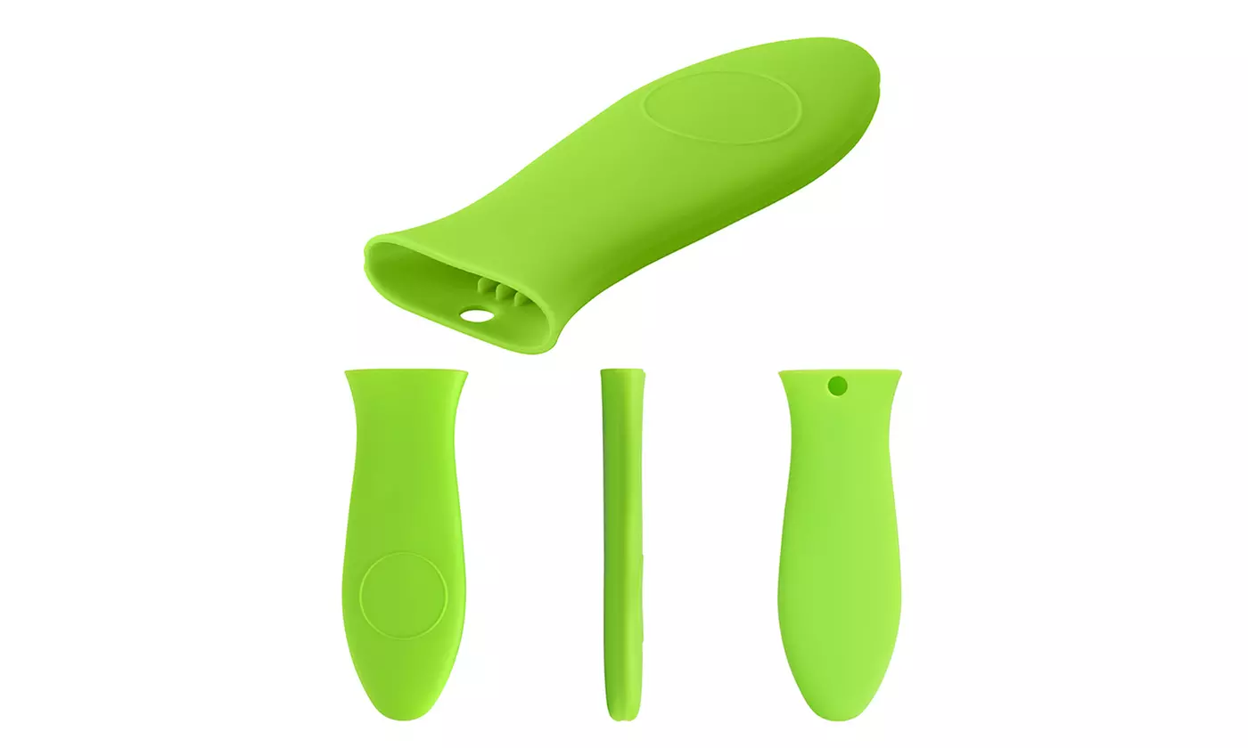Silicone Pot Holder Cast Iron Hot Skillet Handle Cover Potholder Pan Sleeve