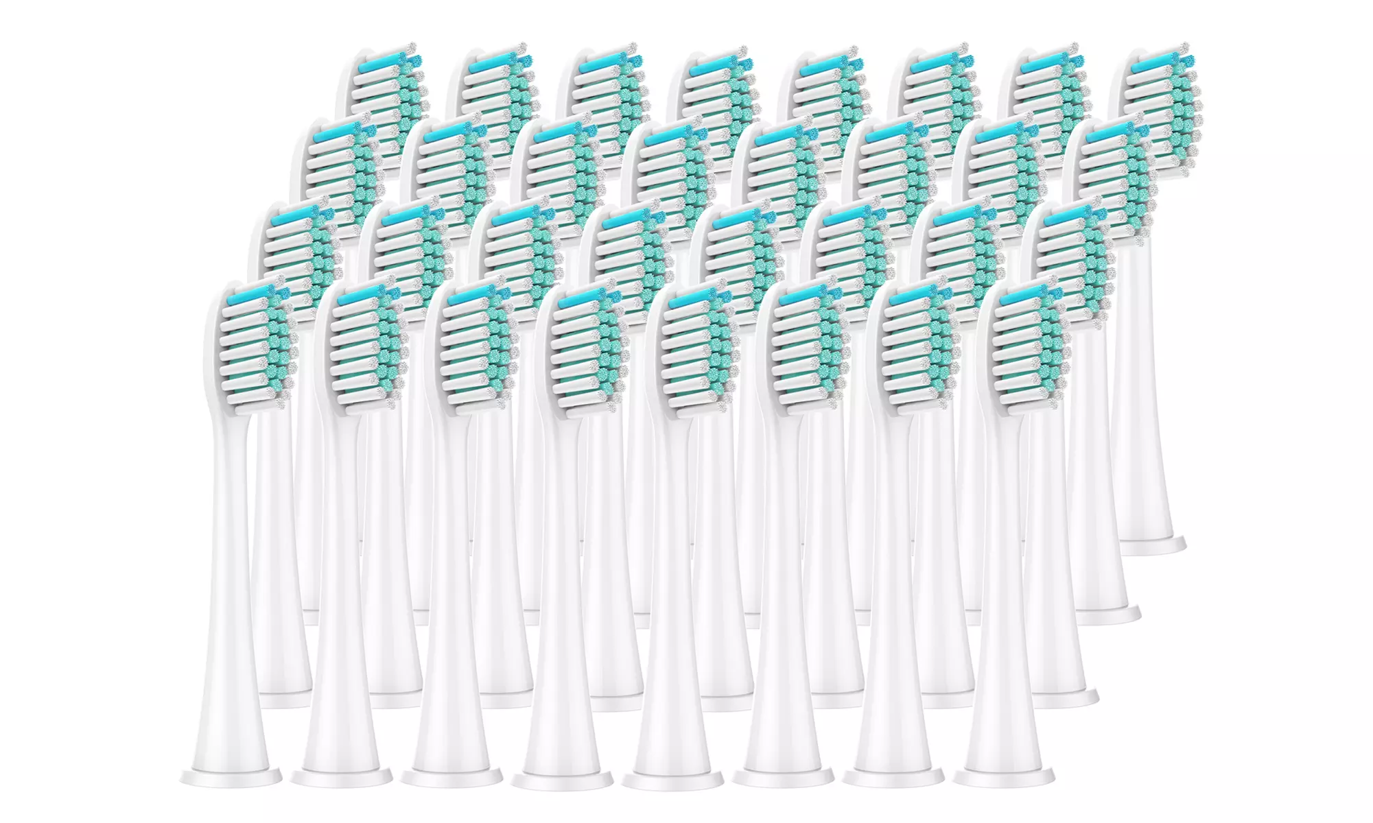 12 Pcs Toothbrush Replacement Brush Heads - White (Philips Sonicare Compatible)
