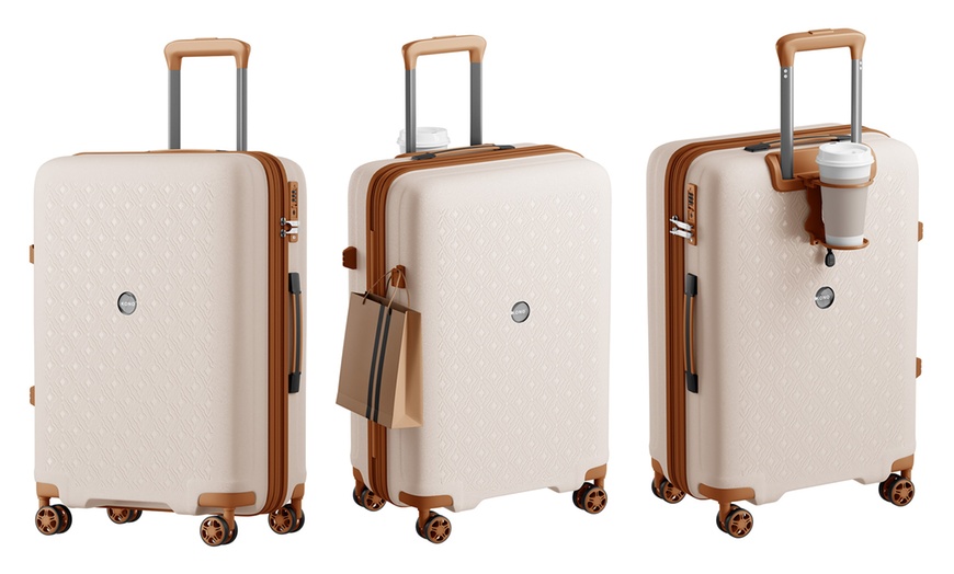 Image 26: Valise Kono avec serrure TSA et porte-gobelet