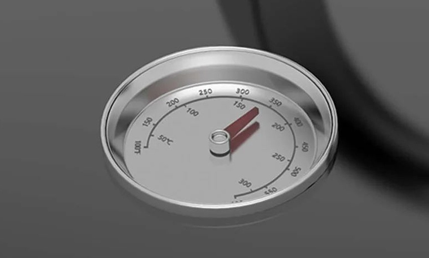 Image 5: Portable Cylindrical Double-Layer Charcoal BBQ Grill