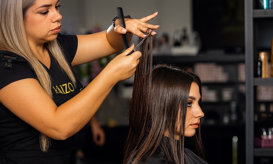 Image 1: Revamp Your Look with Roots Color, Wash, Straight Blow Dry, or More 