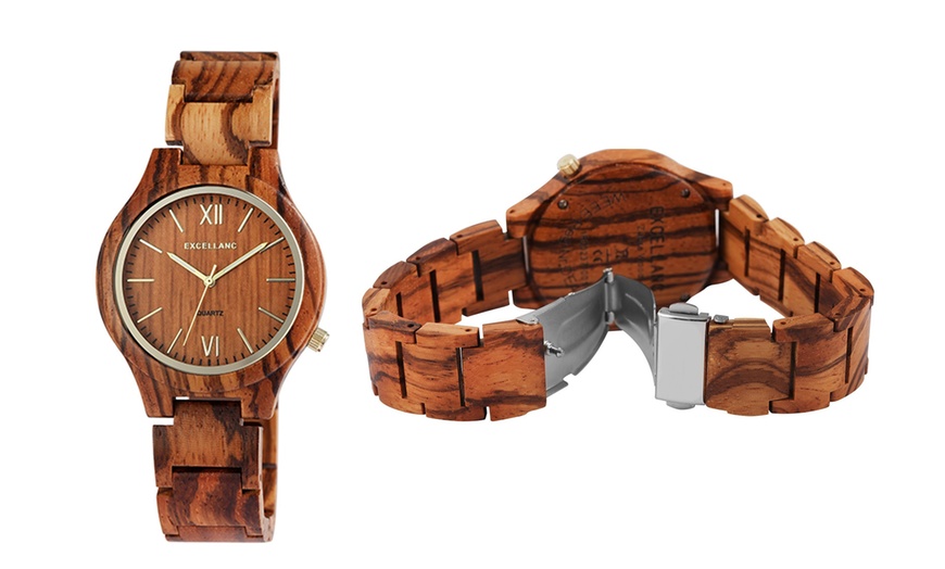 Image 7: Montre-bracelet en bois Excellanc