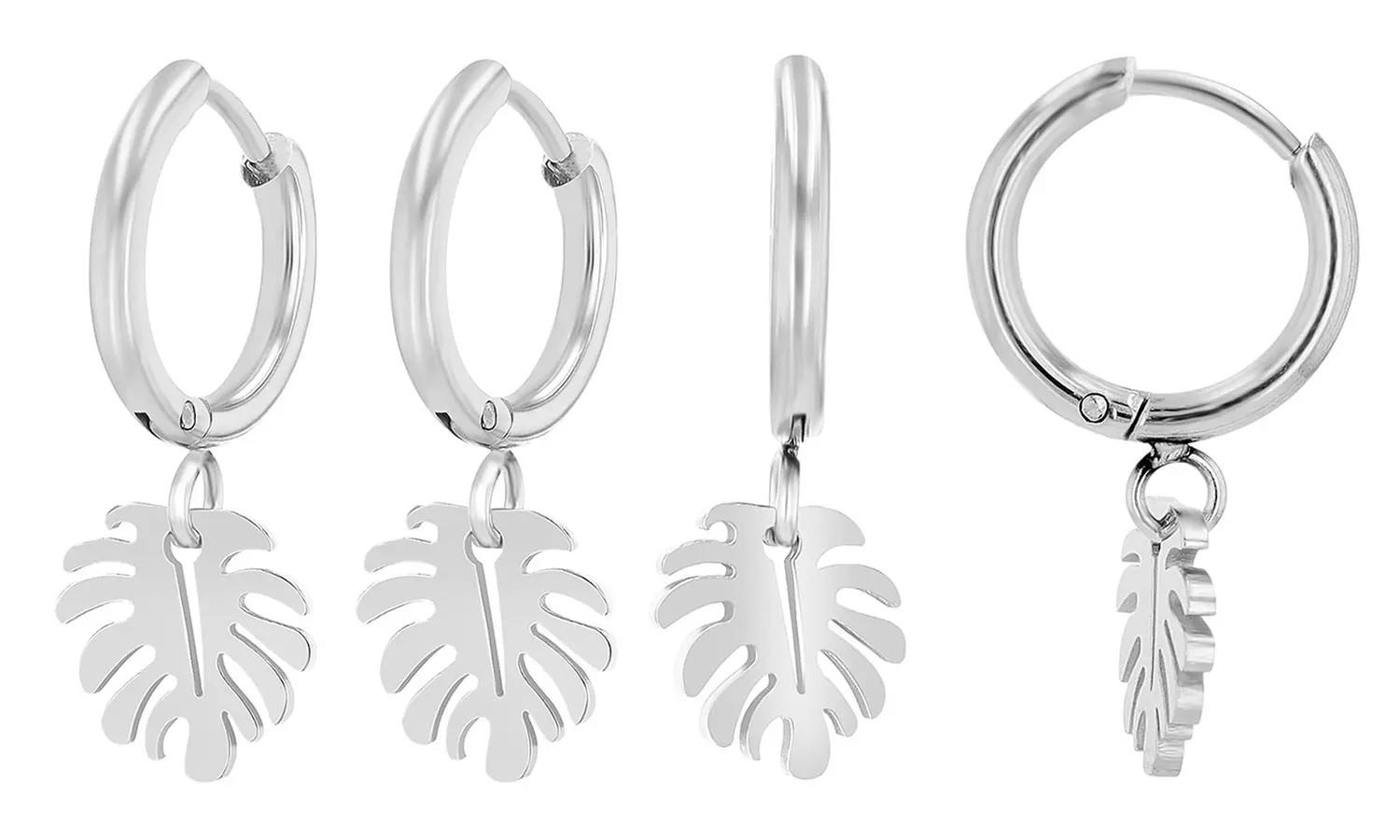 Akzent EDS Creolen mit Anhänger nach Wahl in Gold oder Silber