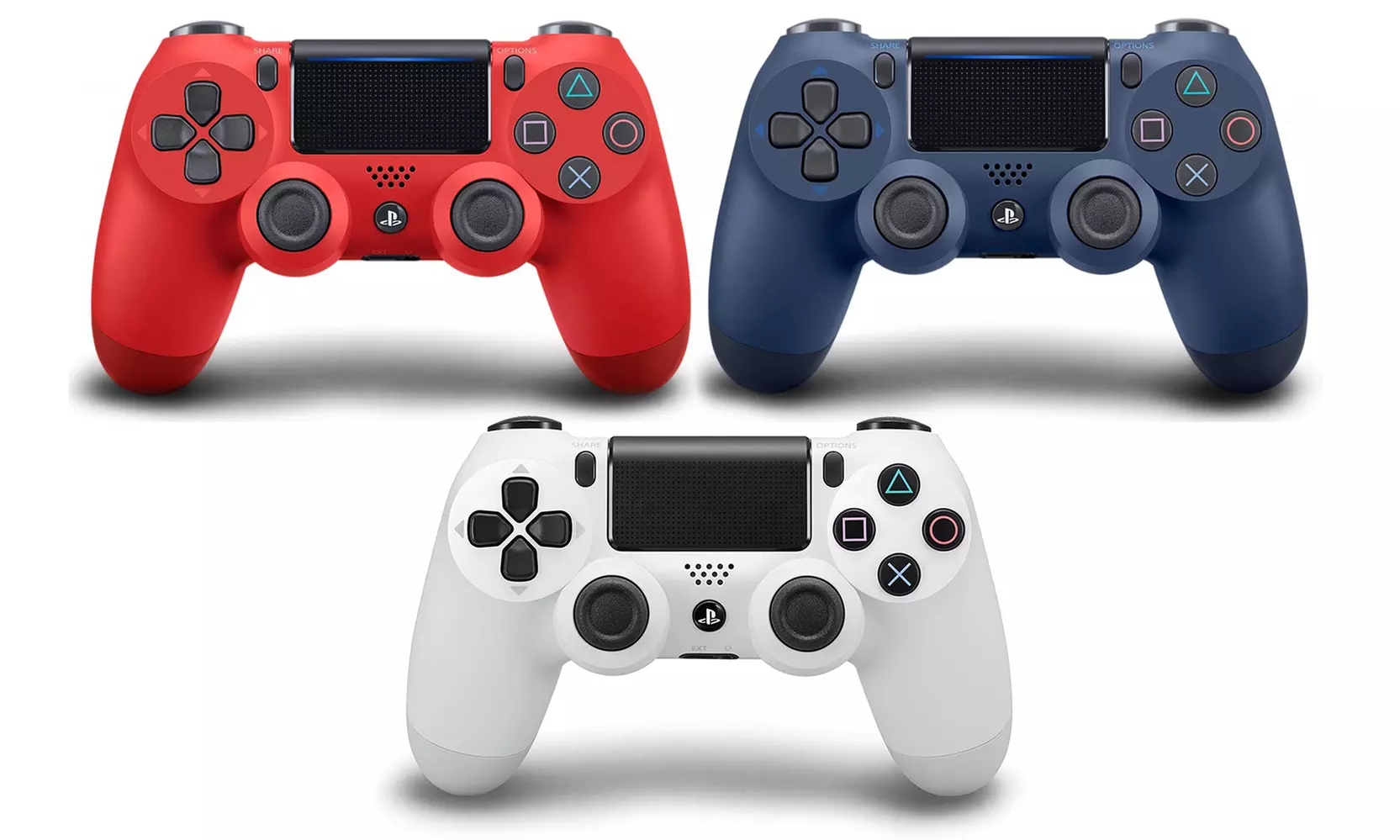 Sony PlayStation 4 DualShock Controller - Midnight Blue, Magma Red, or Glacier White - Primary Image