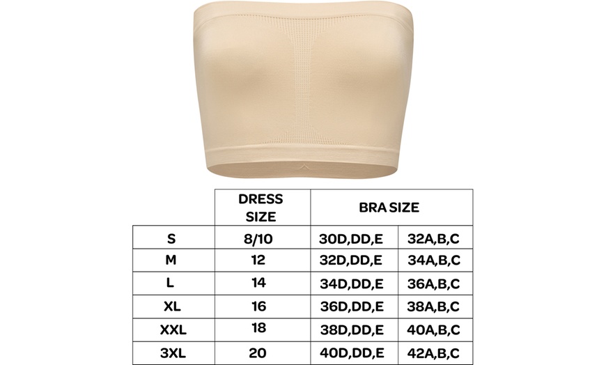 Image 9: Blu Apparel Three Packs of Seamless Bandeau Bras