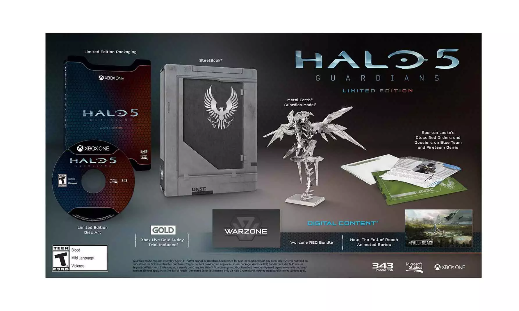 Xbox One 500GB Console with Halo 5 Guardians (Manufacturer Refurbished) - Second Medium