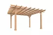 Outsunny 3.6 x 3.6m Garden Pergola Kit Wooden Grape Trellis - Image 2