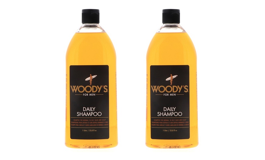 Image 3: One or Two Woody's Daily Shampoo for Men 33.8 Fl. Oz.