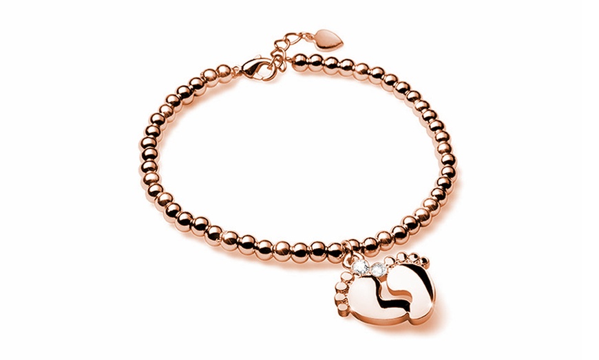 Image 5: Bracciale in acciaio con charm 