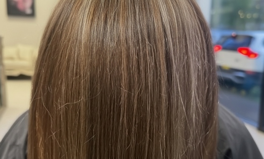 Image 3: Full Colour, Wash Dry Hair Colour/NanoPlasty Straightening- Short Hair