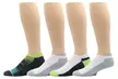 Dr. Motion Men's Low Cut Cushioned Compression Ankle Socks (4 Pairs) - Second Medium