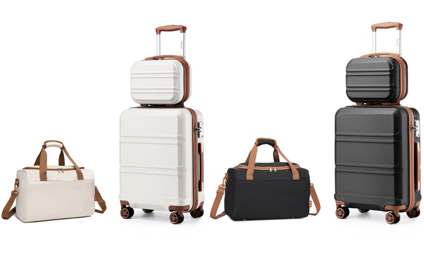 Image 1: Three-Piece Suitcase and Holdall Bag Set