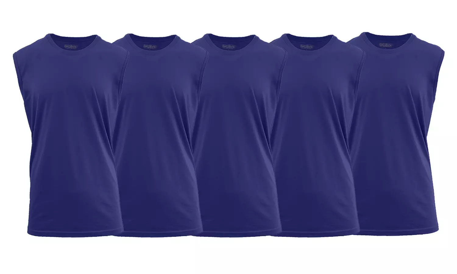 Men's 5-Pack Crew Neck Muscle Tank Tee (S-5XL)