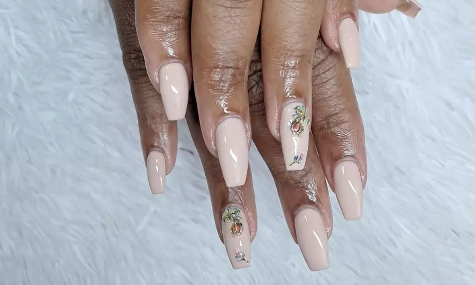 Keratin Manicure with Gel-X Full Set, Acrylic Full Set or Pedicure