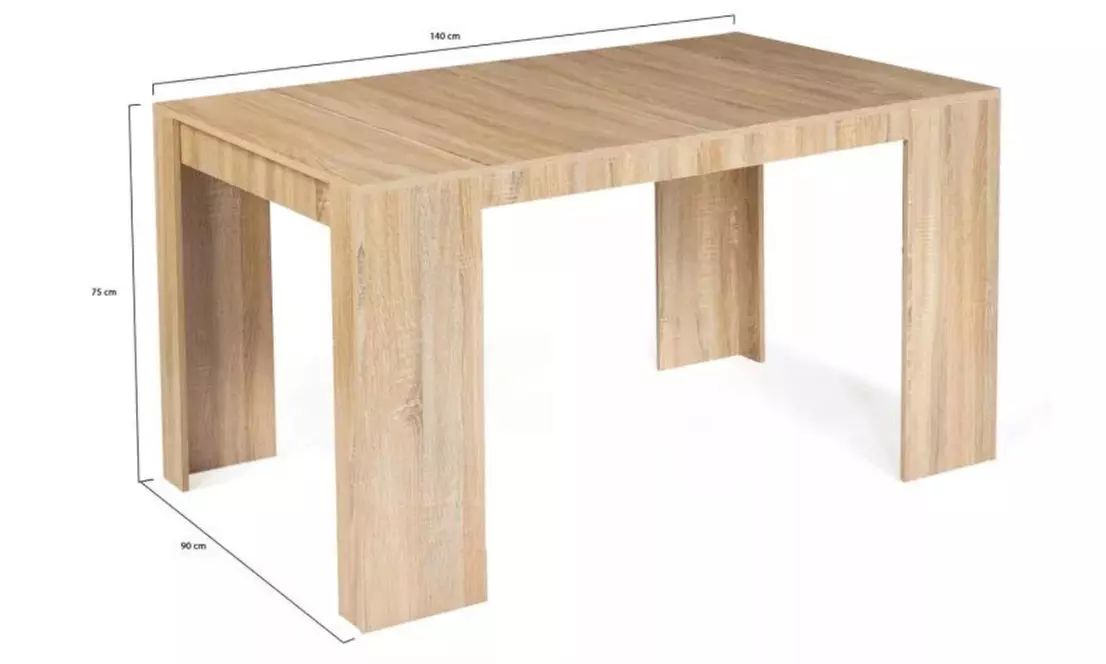 Table console extensible en bois Kocoon