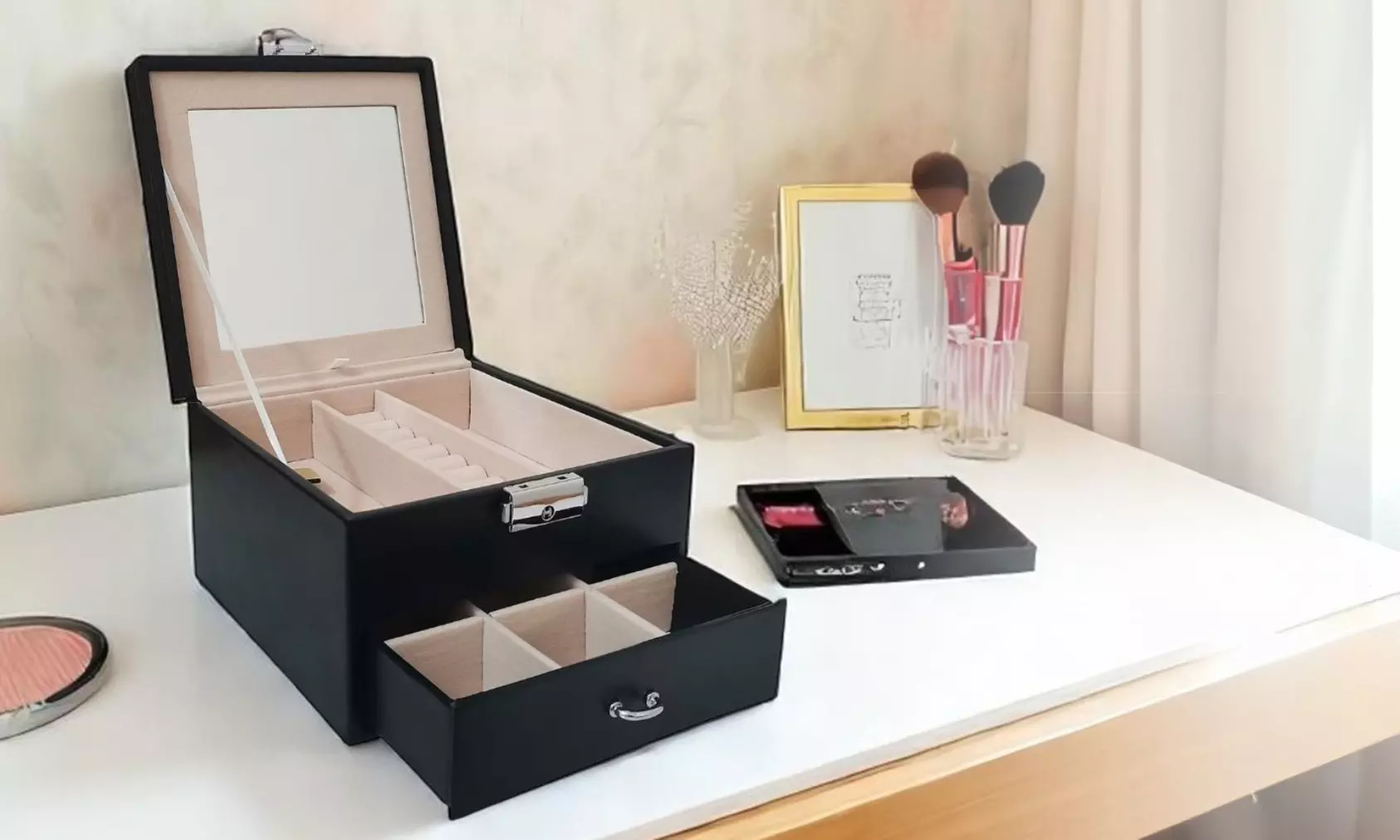 Sieradendoos met spiegel