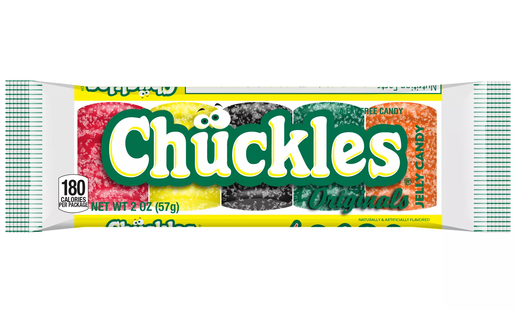 Chuckles Assorted Flavors Jelly Candy, 2 Oz. Bar (48-Count) - Second Medium