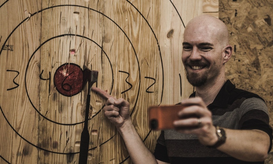 Image 7: Up to 20% Off Axe Throwing at Bad Axe Throwing - Alexandria