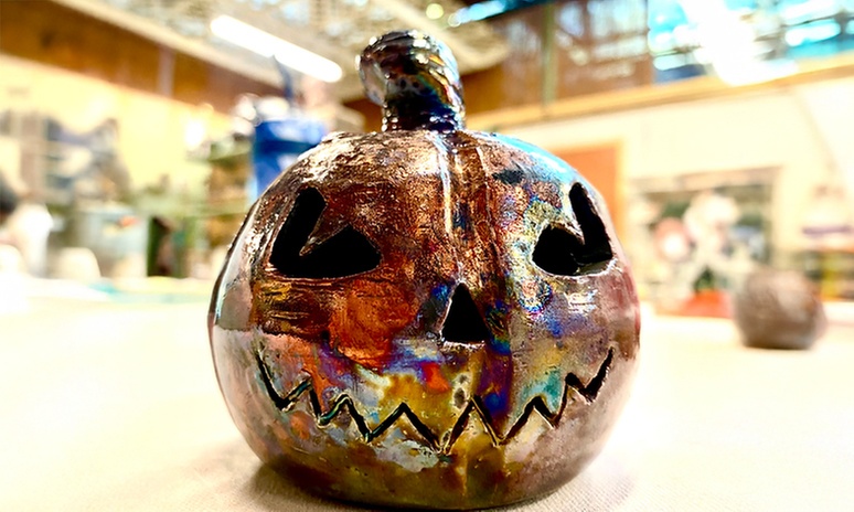 Hand-Built Clay Pumpkins Building 2-Hour Workshop for 1, 2 or 4 People