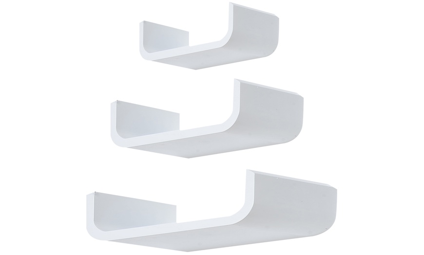 Image 4: Set of Three U-Shaped Shelves
