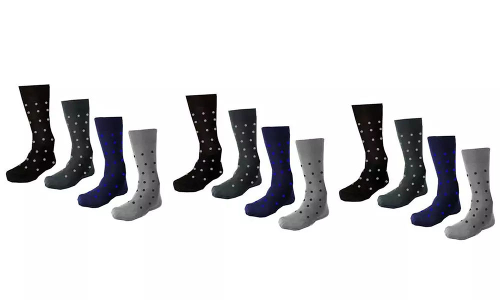 Set da 12 o 24 paia di calzini da uomo